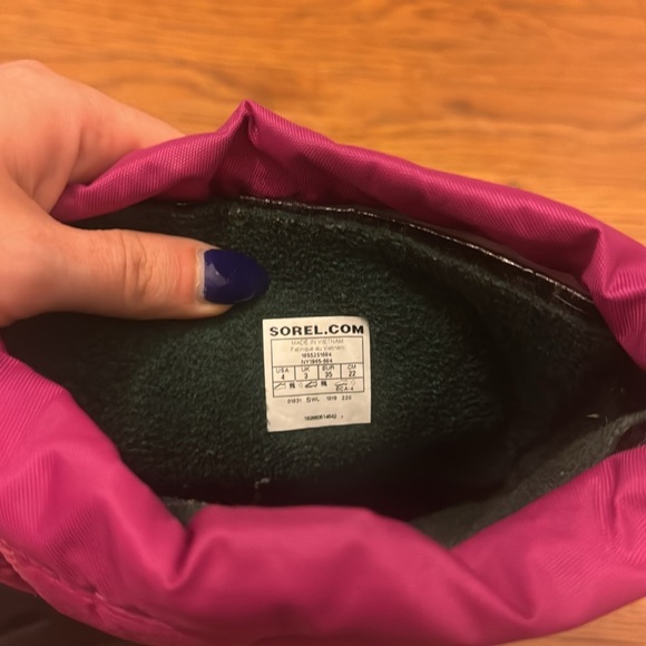 Sorel Kids' Flurry Weather Resistant Snow Boot Pink Size 4 - Picture 15 of 15